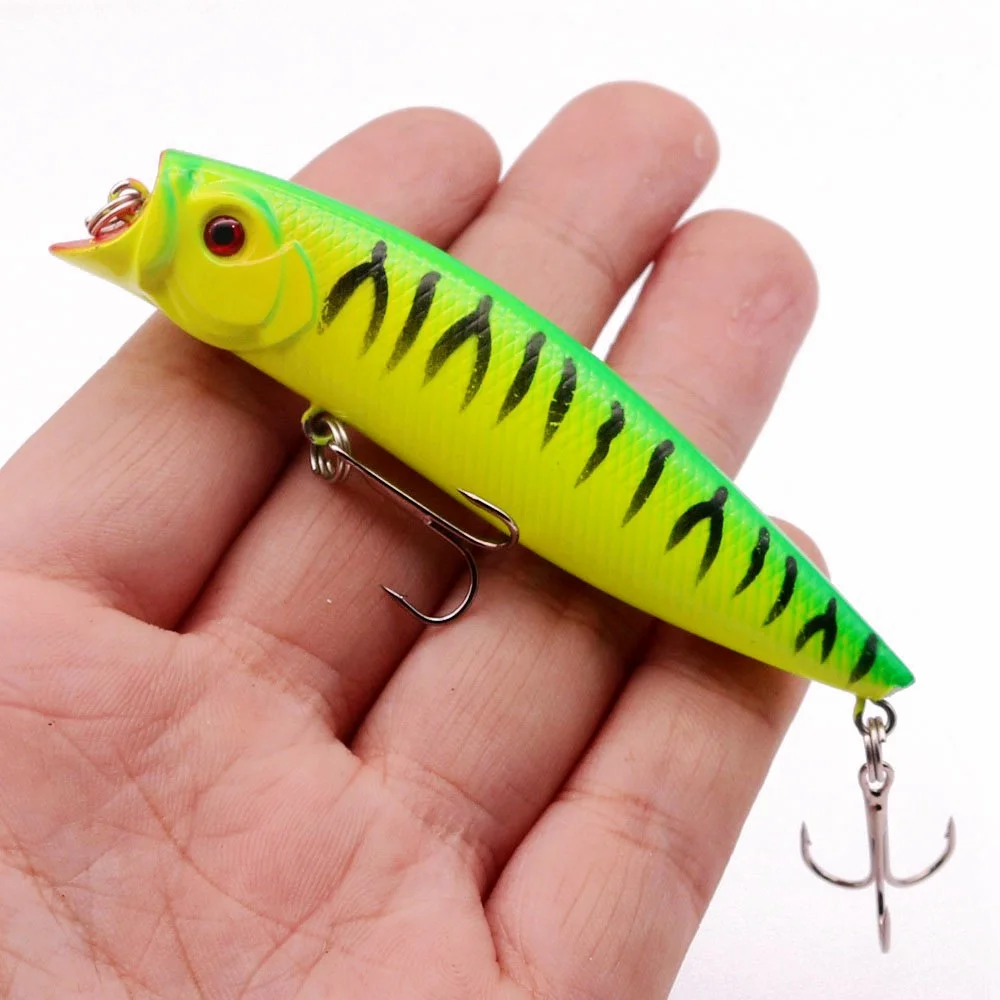 Popper lubina – Cebo duro flotante de agua salada para spinning - imagen 2
