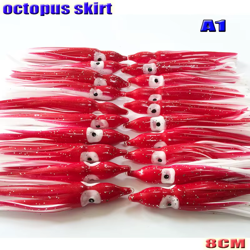 Faldas de pulpo para señuelo – 8 cm, 17 modelos disponibles - imagen 3