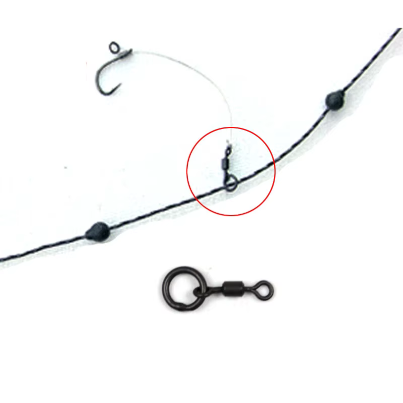 Bimoo Chod Rig – Micro Gancho con Anillo Giratorio para Carpa - imagen 2