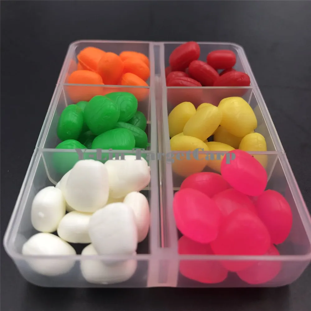 Caja de almacenamiento con cebos de colores variados