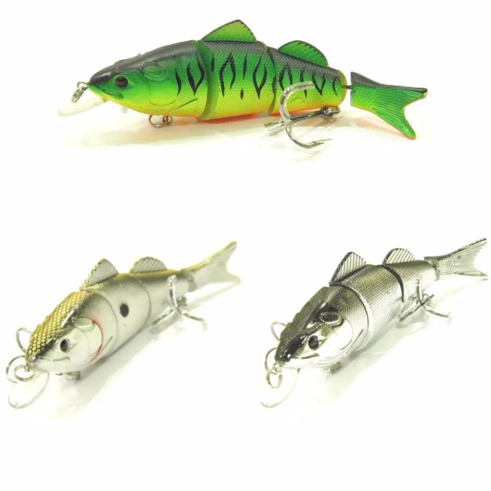 WLure S596 Crankbait articulado – Diver medio flotante lento de pesca