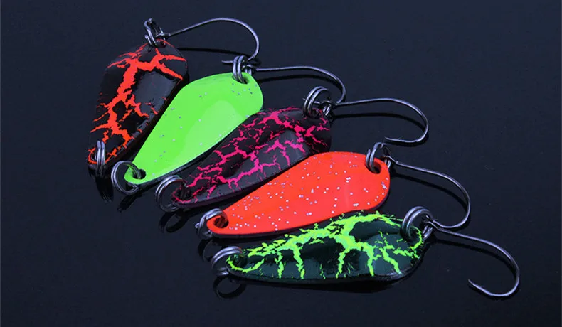 Señuelos de pesca de cobre weihefishing lote de 5 piezas