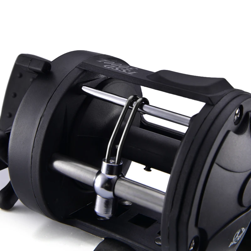 Carrete baitcasting Lizard TSSD negro mano derecha para agua salada