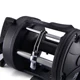 Carrete baitcasting Lizard TSSD negro mano derecha agua salada