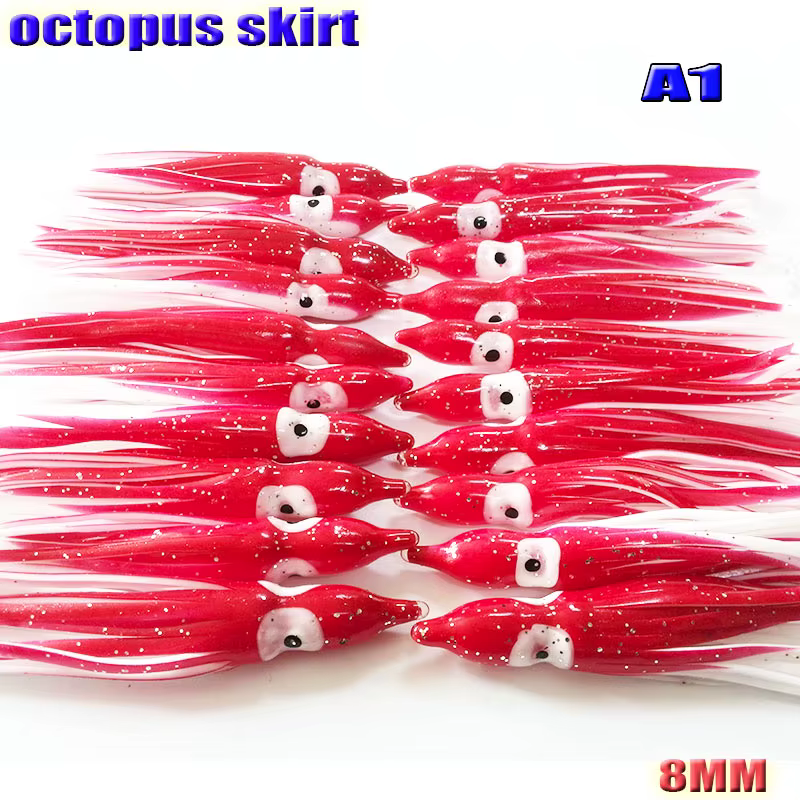 Señuelos de pulpo blandos en varios colores