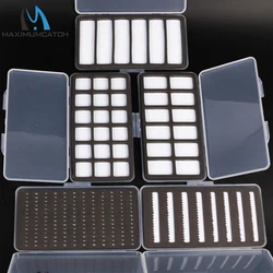 Maximumcatch Caja de moscas resistente al agua delgada espuma trucha