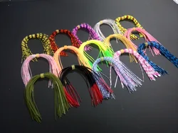 Faldas de silicona con sonajero para señuelos de lubina