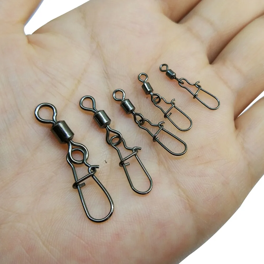 Eslabones giratorios con gancho a presión para carpa y feeder - imagen 2