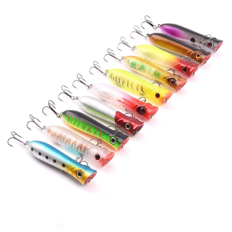 Señuelo Popper Topwater para carpa y lubina – acción superficial - imagen 5
