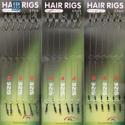 Ganchos Giratorios para Carpa – Hair Rig con Trenzada para Boilies