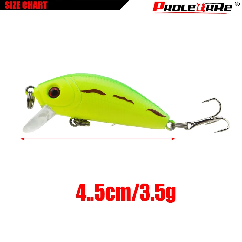 Colección de colores disponibles del señuelo Proleurre crankbait
