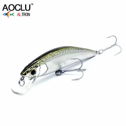 AOCLU Wobbler Jerkbait 95mm lubina flotante VMC gancho cuerpo plano