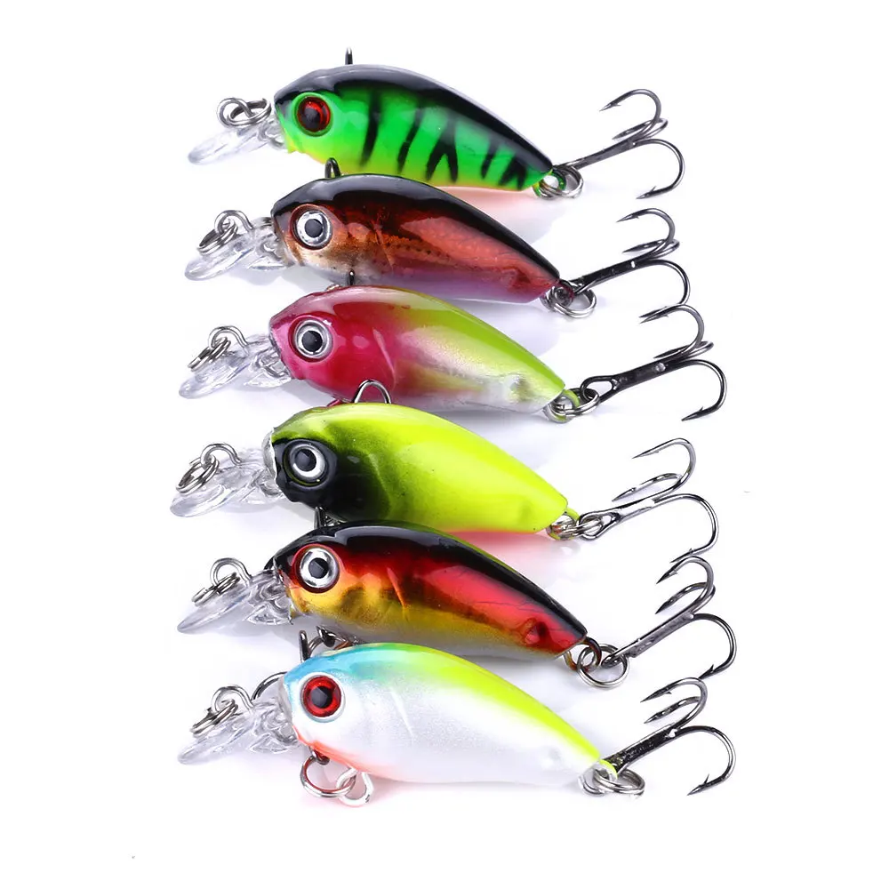 Señuelo Crankbait Topwater Mini para Carpa – anzuelo triple japonés - imagen 2