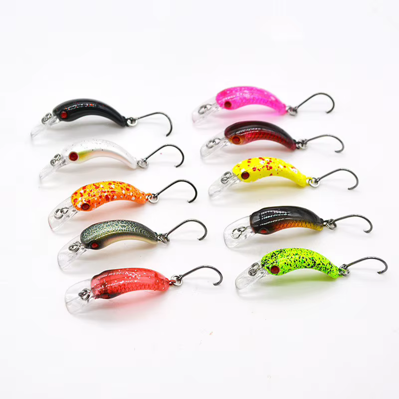 Mini señuelo duro pececillo 3.7cm anzuelo simple – Anilla reforzada - imagen 2