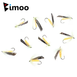 Bimoo Señuelos Mosca Seca Ninfa para Trucha Arcoíris Lubina y Perca