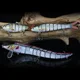 Señuelo Swimbait articulado hundimiento lento de plástico