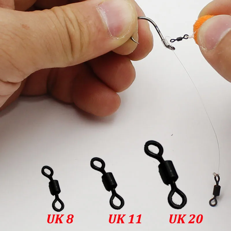 Micro Swivel Chod Rig para Carpa - Negro Mate - imagen 4