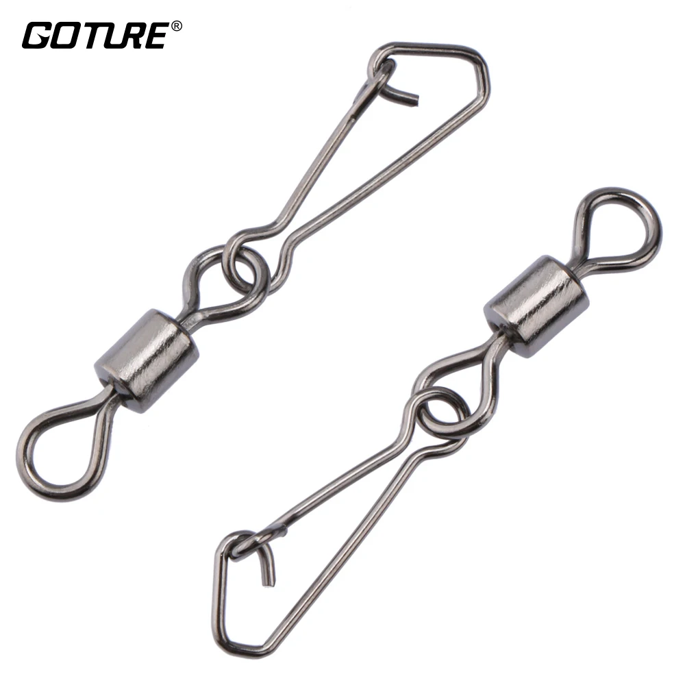 Goture anzuelos giratorios enganche – conector señuelo a presión - imagen 4