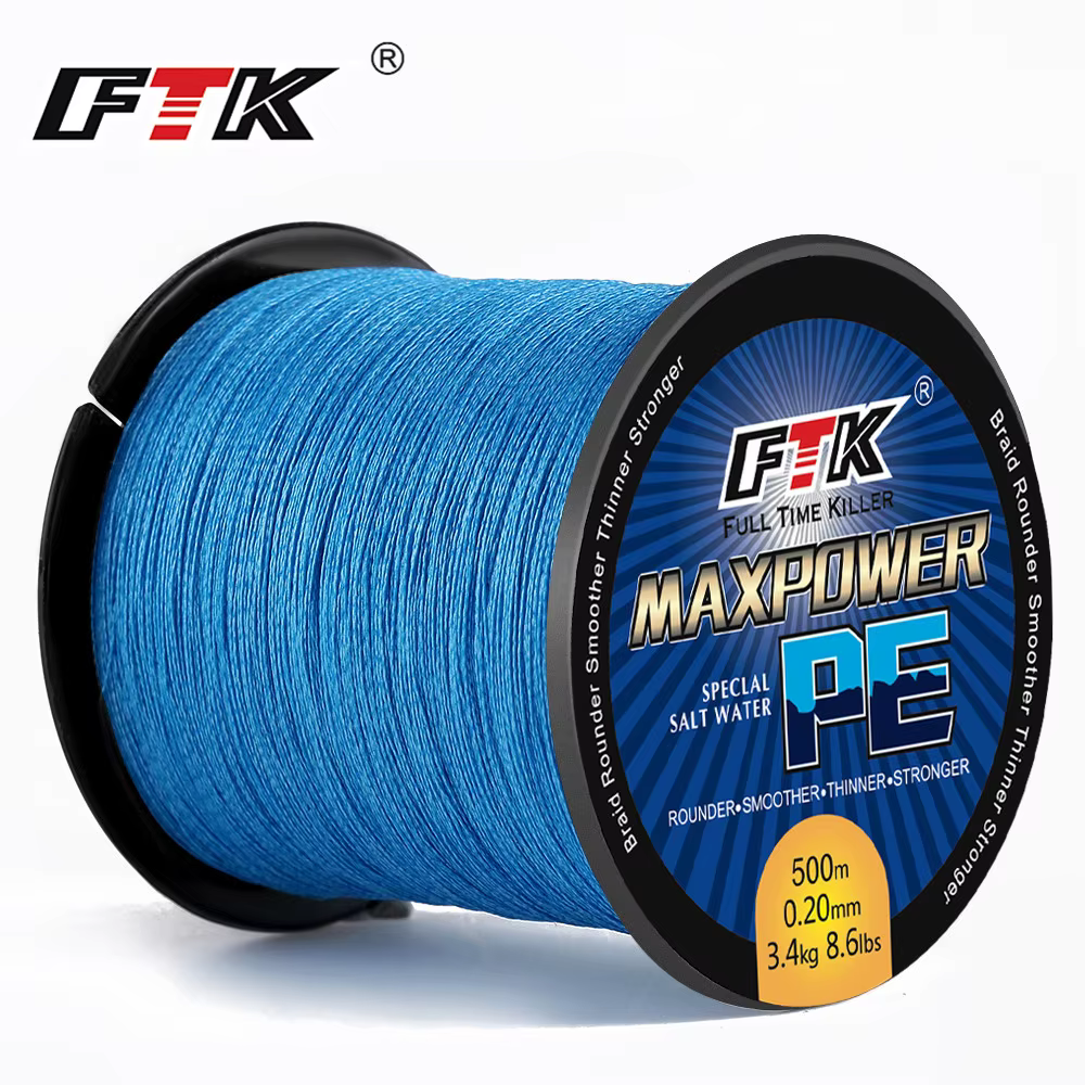 FTK Línea trenzada multifilamento 13-17 LB para carpa - imagen 3