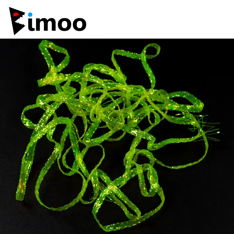 Bimoo trenza de mosca UV Flurocent 3/4mm agua salada - imagen 2