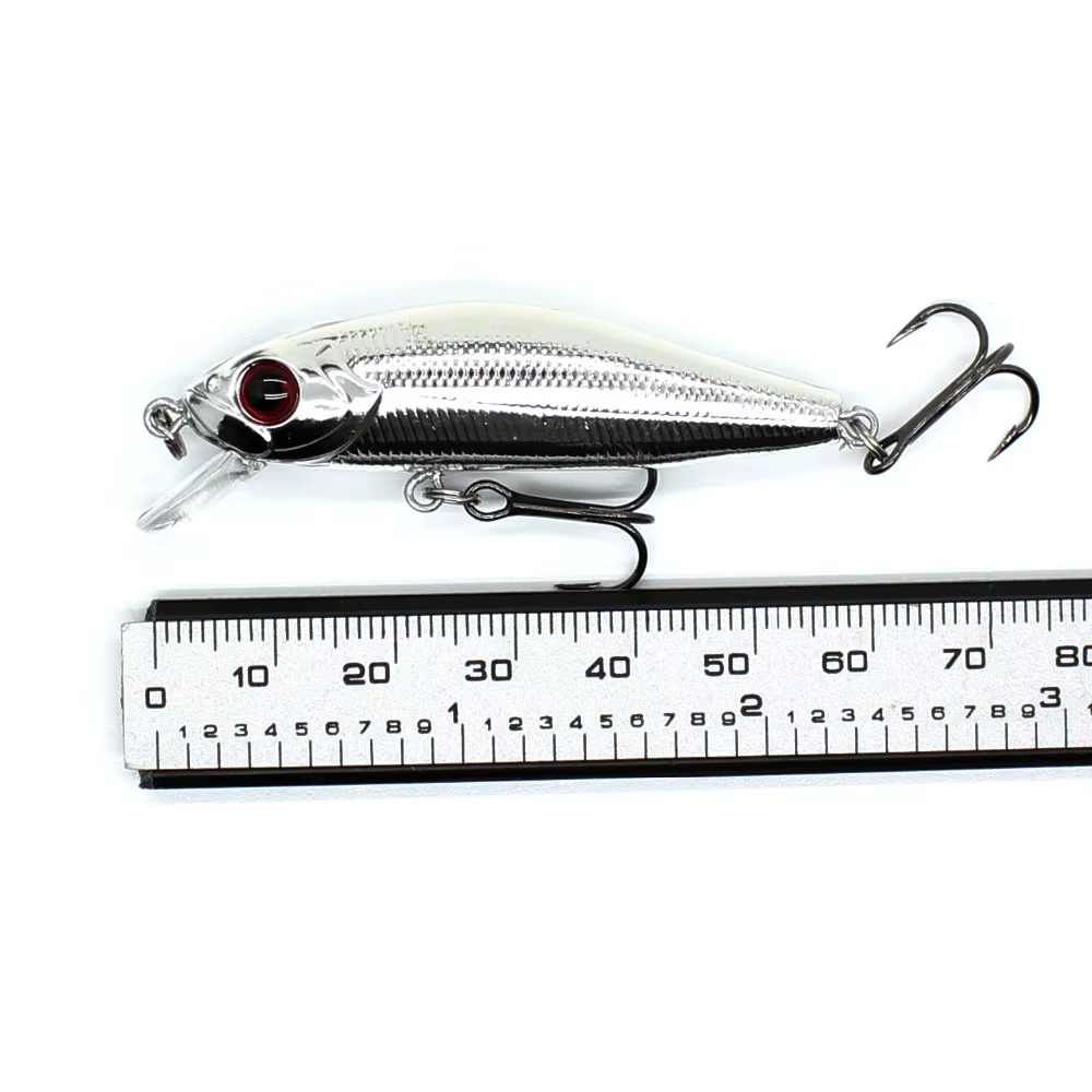 Wobbler Minnow sinking - 5,5g anzuelos VMC afilados - imagen 3
