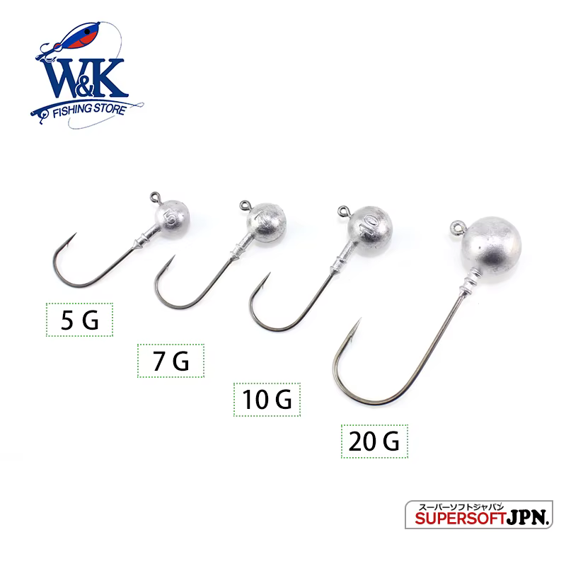 W&K Jig Head Original anzuelo pin tail para vinilo - imagen 5
