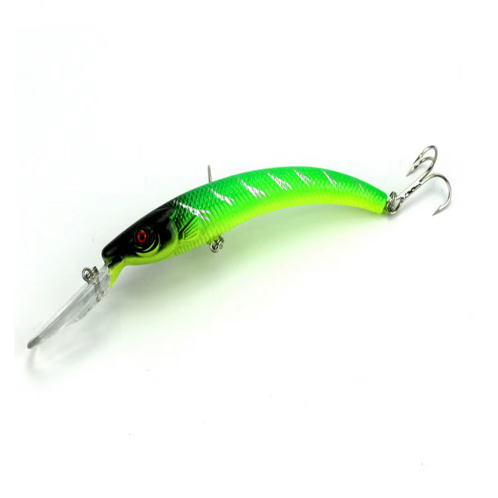 FISHINAPOT Señuelo wobbler duro con doble anzuelo para carpa y lubina - imagen 3