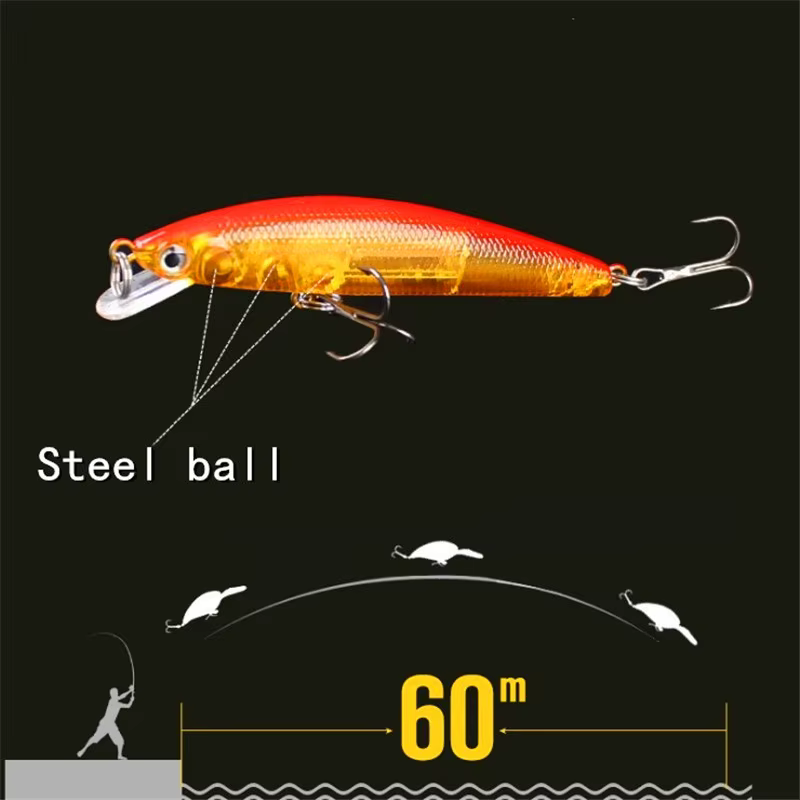 Fishinapot Wobbler Pececillo 8,5 cm Señuelo con ojos 3D - imagen 2