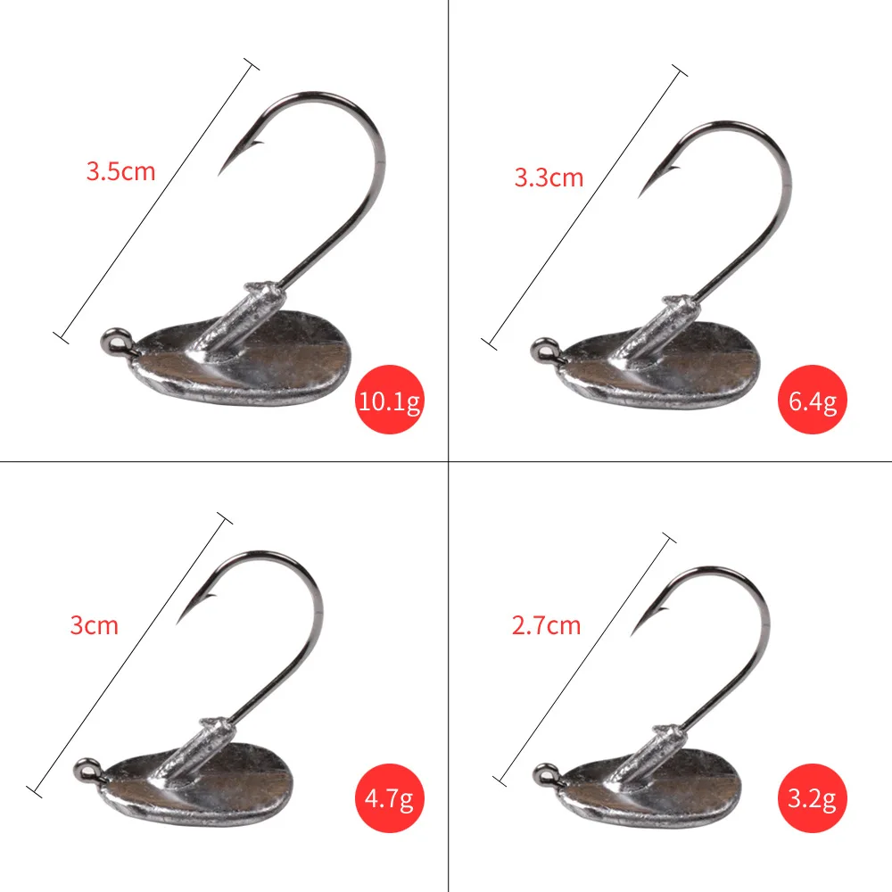Anzuelos Jig Head de plomo – 3,5g a 10g para vinilos - imagen 4