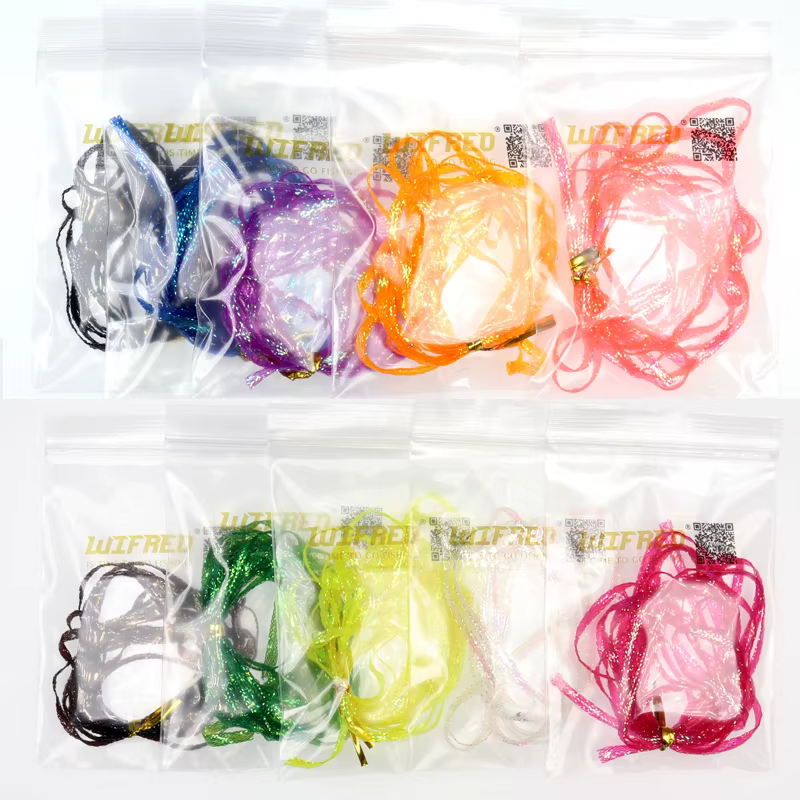 Encaje trenzado Pearl Braid UV – Hilo atar moscas - imagen 5