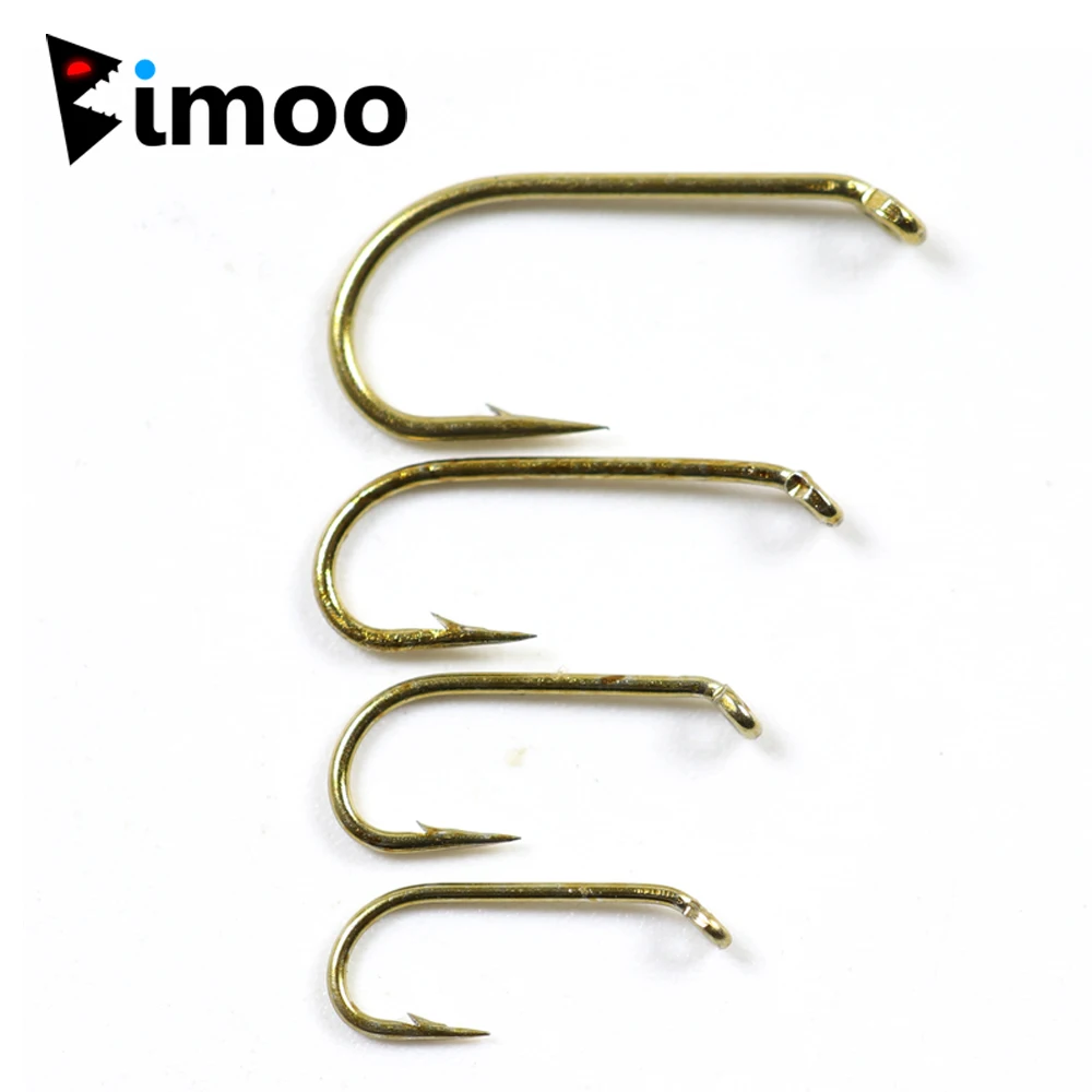 Bimoo Anzuelo Ninfa Bronce Wet Hook – Doble fuerte para pesca mar - imagen 2