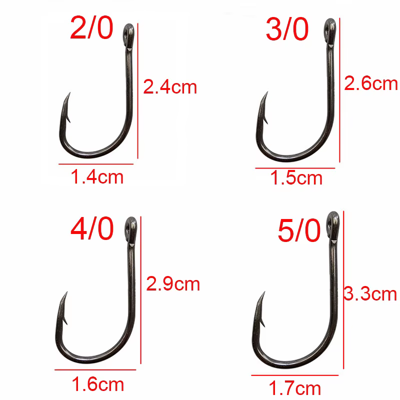 Anzuelos JSM 9260 Circle Hook - para carpa multitate 2/0 a 7/0