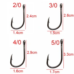 Anzuelos JSM 9260 Circle Hook - para carpa multitate 2/0 a 7/0