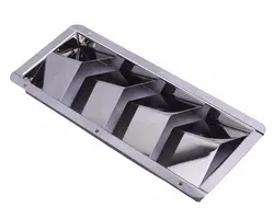 Rejilla de ventilacion marina en acero inoxidable - 10-3/8 x 4-3/8