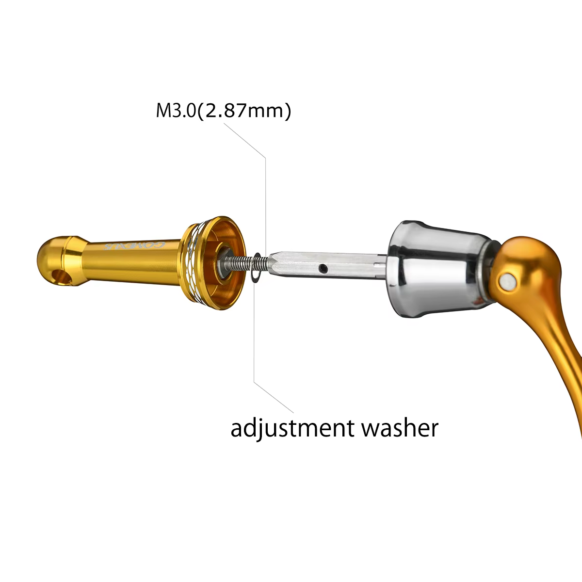 Gomexus R7 Soporte Carrete Spinning Antirayaduras Metal Shimano Daiwa - imagen 3