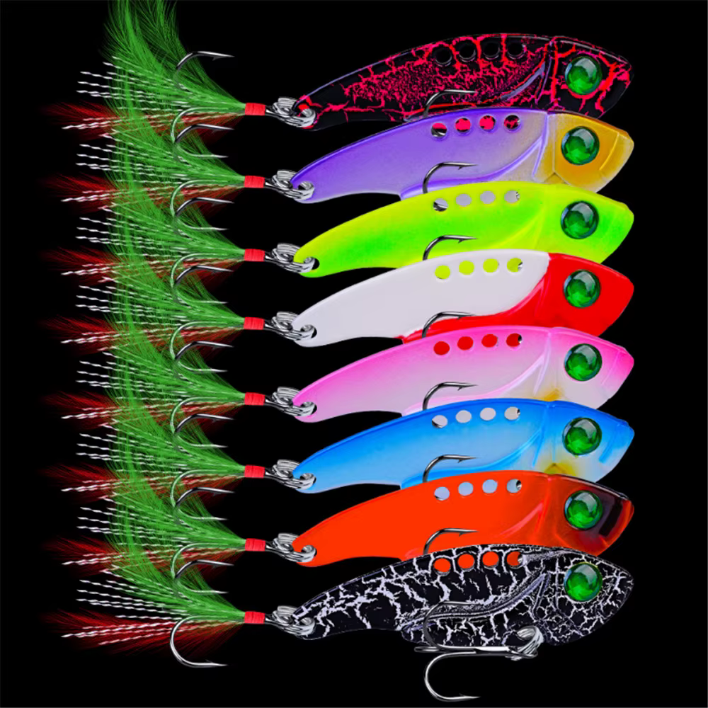Señuelo VIB Metal Fishinapot en acción