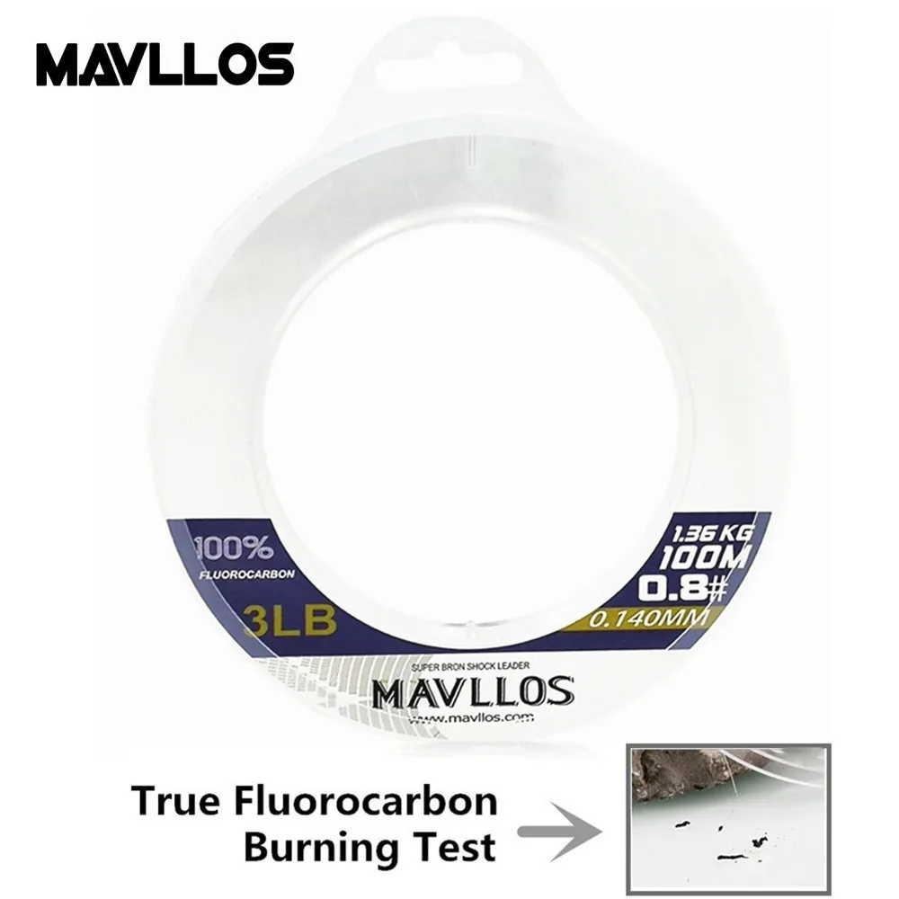 Mavllos Fluorocarbono 100M – Líder súper fuerte para carpa