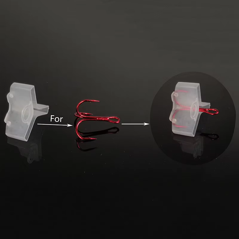OUTKIT Cubiertas Anzuelos Triples para Señuelos – 5 Tamaños - imagen 2