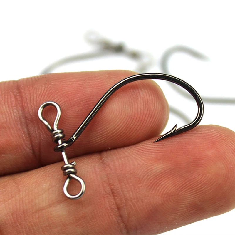 OUTKIT Anzuelos para lubina - acero de alta carbono para pesca - imagen 2