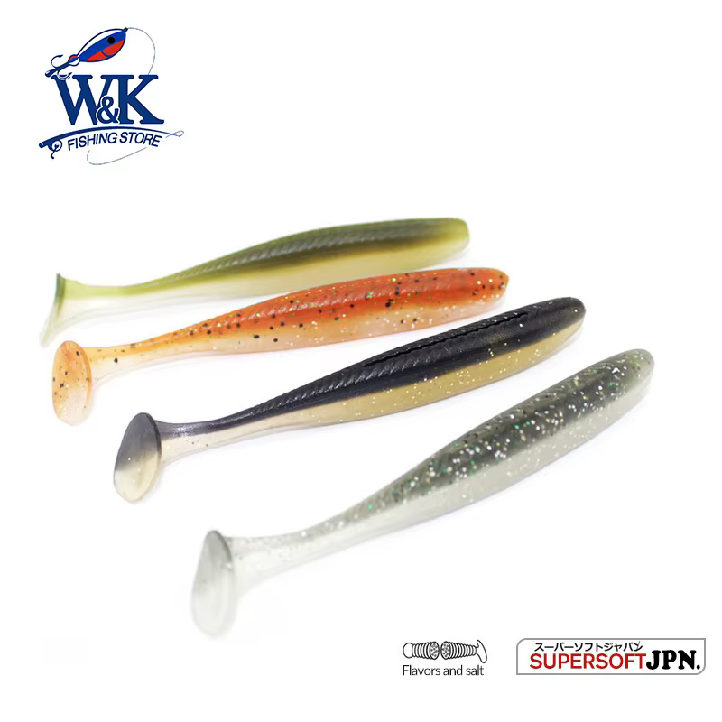 W & K Señuelo Suave 9 cm – Silicona para Walleye y Zander