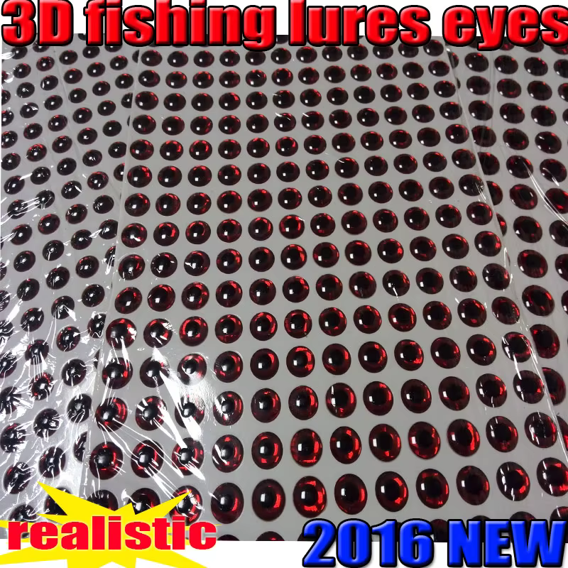 Nuevo señuelo de pesca 3D ojos mosca – tamaños 4MM a 16MM