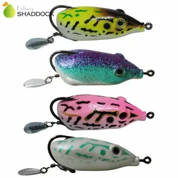 Señuelo rana blanda topwater para lubina – colores mixtos, realista