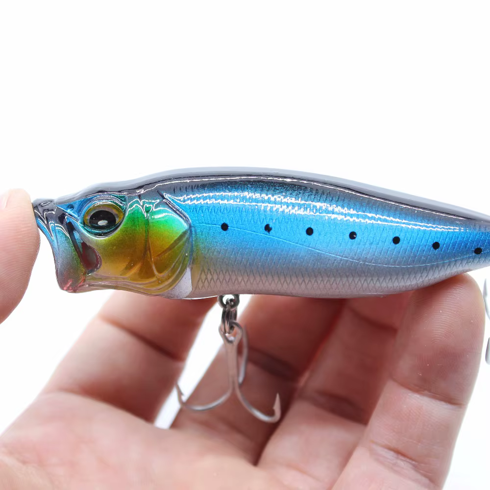 Popper flotante Minnow VMC 80mm 15g – Señuelo topwater para lubina - imagen 4