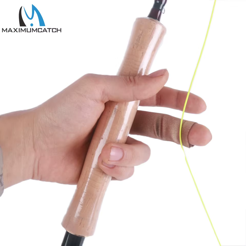 Maximumcatch Dedal Protector dedos pesca mosca – Elástico protección línea - imagen 3