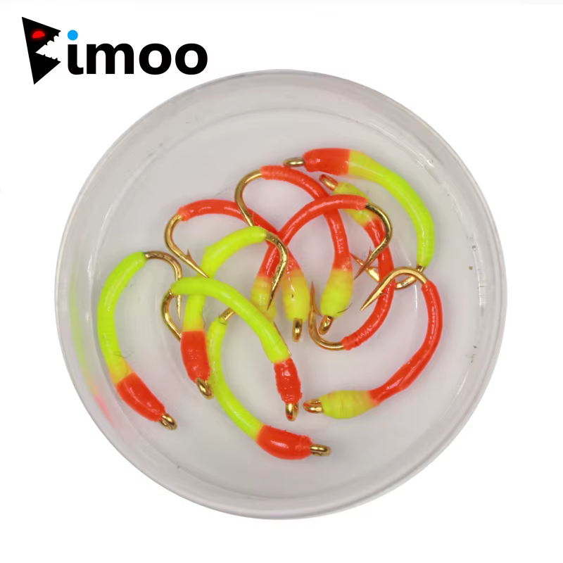Bimoo Bead Head Epoxi Fluorescente - Mosca ninfa emergente para trucha - imagen 2