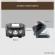 Frontal LED impermeable para pesca nocturna – 4 modos de luz - imagen 3
