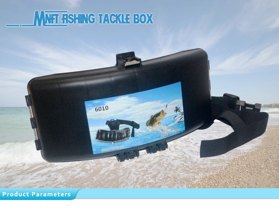 Caja portátil de pesca ligera para el cinturón