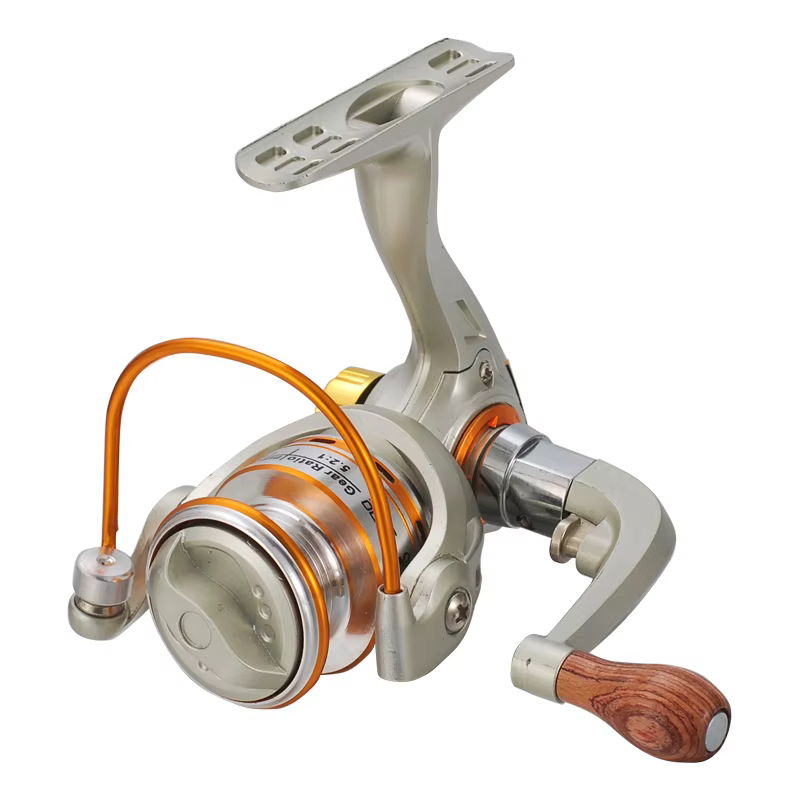 Carrete giratorio mini Lizard MN150 – 10 rodamientos dorado - imagen 3