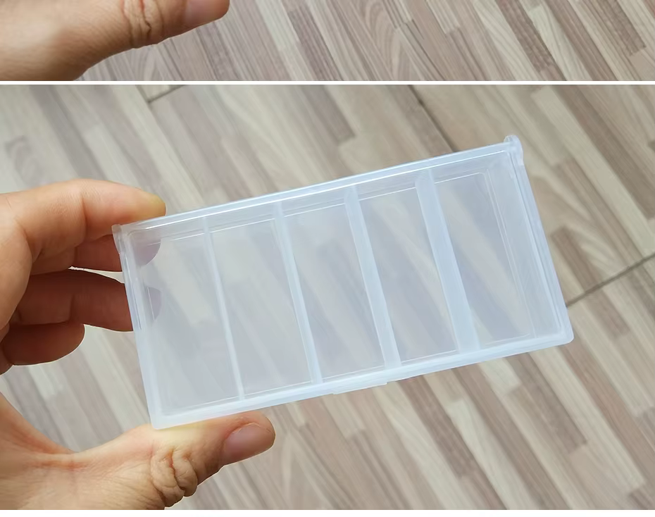 Caja transparente INFOF con cierre hermético para proteccion de aparejos contra la humedad