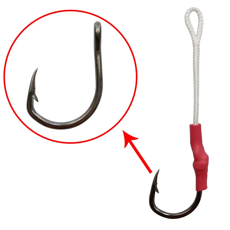 Anzuelos Hyaena para lubina – Acero inoxidable con púas - imagen 2